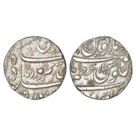 Farrukhsiyar (1713-1719), silver rupee, Azamnagar Gokak mint, RY 6, KM 377.27. Very fine+,