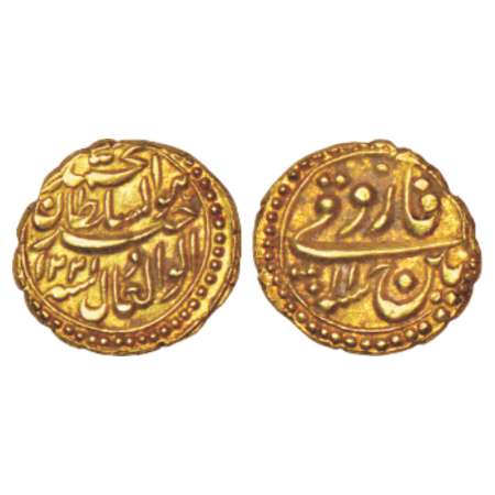 Mysore, Tipu Sultan (1787-1799 AD), gold farooqi, 3.45g, Pattan mint, AM 1221/RY 11, KM 12