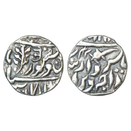 Jodhpur, Jawant Singh II (1873-1895 AD), silver ¼ rupee, 2.80g, Jodhpur mint, in the name 