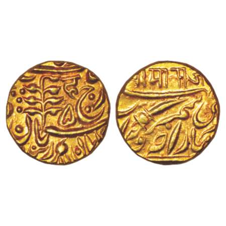 Jodhpur, Sumer Singh (1911-1918 AD), Gold Mohur, 10.97g, in the name of George V, Nagari w