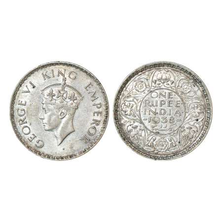George VI, silver rupee, 1938, Bombay mint, with dot, PR 234, GK 1255. Extremely fine, Ver