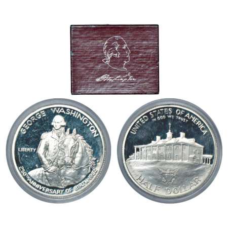 United State of America, 1982, 250th Anniversary of the birth of George Washington, silver
