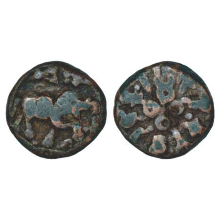 Satavahanas, 'elephant' type lead coin from Western Maharashtra, attributed to Siri Sataka