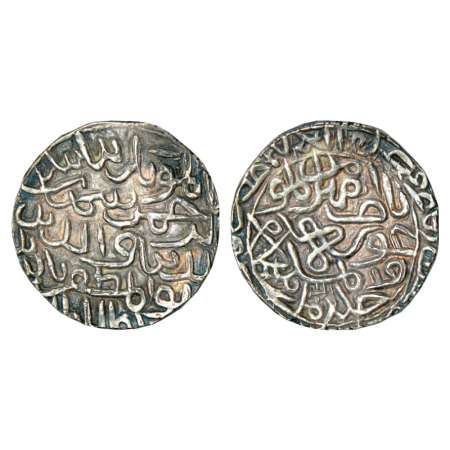 Sultans of Bengal, Shihab al-Din Bayazid Shah (1412-1414 AD), silver tanka, Hadrat Firuzab