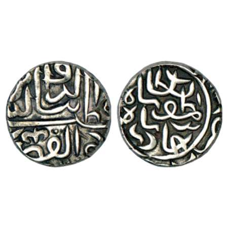 Sultans of Gujarat, Qutb al-Din Bahadur Shah (1526-1537 AD), silver tanka, 7.16g, G&G G350