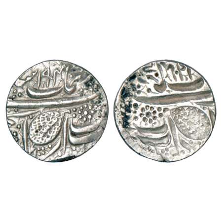 Sikh Empire, silver rupee, reign of Maharaja Duleep Singh, under EIC regent Henry Lawrence