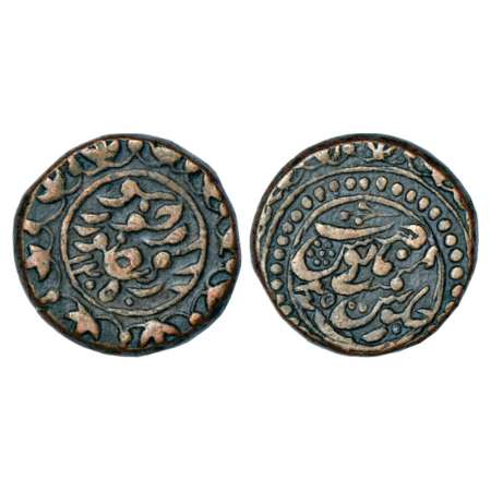 Jodhpur, anonymous issue, copper takka, 21.54g, dhabushahi series, Dar al-Mansur Jodhpur m