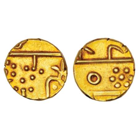 Mewar-Udaipur, gold 2/3 mohur, 7.53g, new chandori series, struck at Udaipur mint, ND (184
