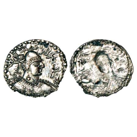 Hephthalites / Nezak Huns, billon drachm of 'Napki Malek', Kabul valley Series (c. 500-600