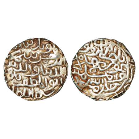 Sultans of Bengal, silver tanka of Shihab al-Din Bayazid (1412-1414 AD), mintless type but