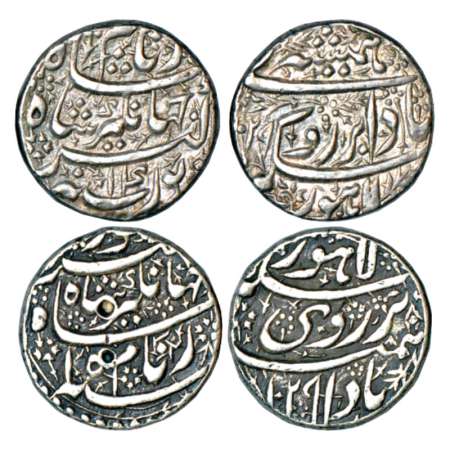 Jahangir (1605-1627 AD), silver rupee (2), Lahore mint, 1x 'Hamisha' couplet, AH 1029/RY 1