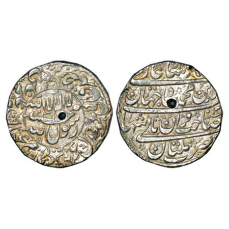 Shah Jahan (1628-1658 AD), silver rupee, Multan mint, AH 1039/RY 3, with Emperor's full na