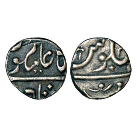 Maratha Confederacy, Domains of the Peshwas - silver ¼ rupee of Pune mint, in the name of 