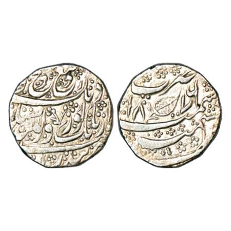 Sikh Empire, silver rupee, Kashmir mint, 'Gobind Shahi' couplet, year of issue VS 1876, fi