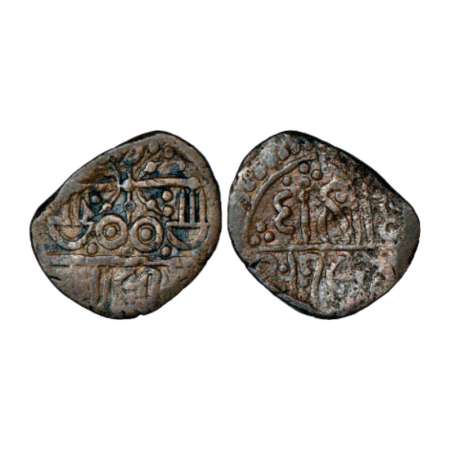 Gwalior, Jayaji Rao (1843-1886 AD), copper paisa, 5.40g, Thin flan type, Dahod mint writte
