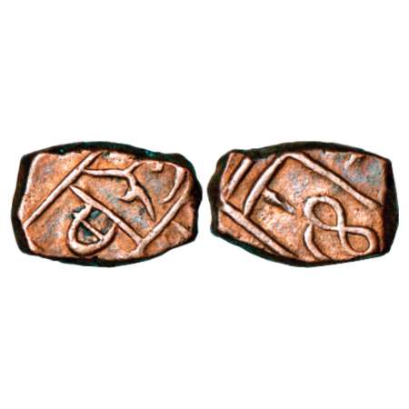 Nizams of Hyderabad, feudatories in Marathwada region, copper paisa in the name of Gopal R