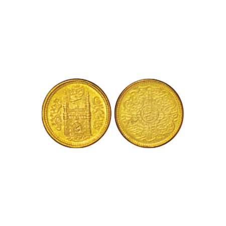 Hyderabad, Mir Usman Ali Khan (1911-1948 AD), gold 1/8 ashrafi, 1.44g, Hyderabad mint, AH 