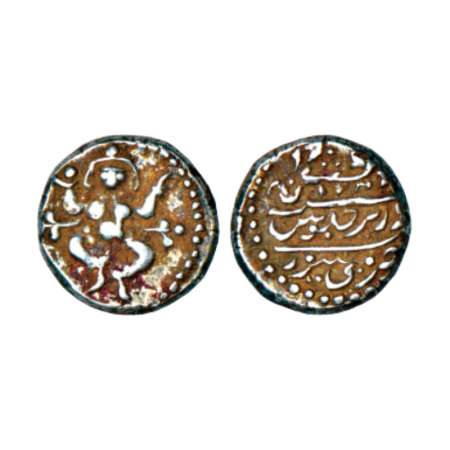 Mysore, Dewan Purniya regent of Krishnaraja wodeyar (1799-1810 AD), silver ¼ rupee (Pavali