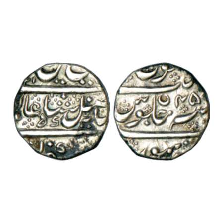 Mysore, Dewan Purnaiya regent of Krishna Raja Wodeyar (1799-1810 AD), silver ¼ rupee (Pava