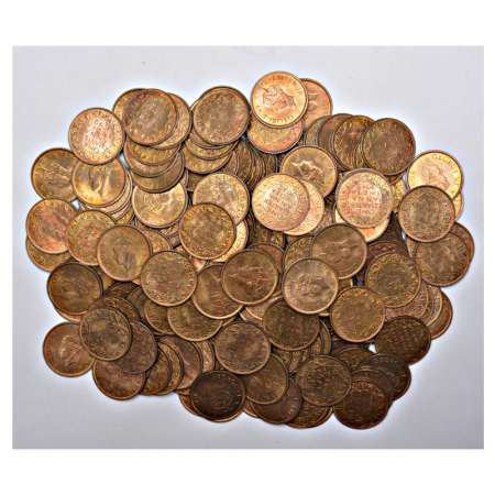 British India, George VI, copper1/4th Anna (192), 1942, Uncirculated. (192 coins)
