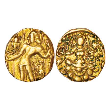 Gupta Empire, gold dinar of Chandra Gupta II (c.375-415 AD), 'Archer' type, Altekar Class 