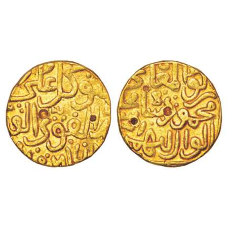 Sultans of Bahmani, Mahmud Shah (1482-1518 AD), gold tanka, 11g, Hadrat Muhammadabad mint 