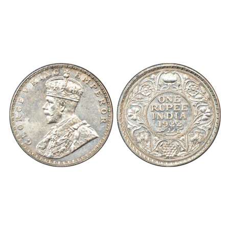 George V, silver rupee, 1922, Bombay mint, with dot, PR 228; GK 1044. Extremely fine, Very