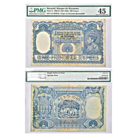 Burma, George VI, 100 rupees, ND (1939), signed by J.B. Taylor, serial no.: A1 984910, J&R