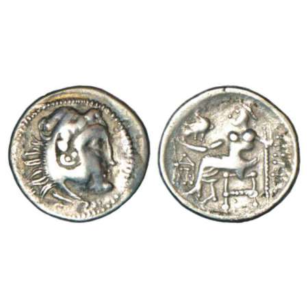 Danubian Celts, silver drachm imitating designs of Alexander III, (2nd century BC), 3.20g.