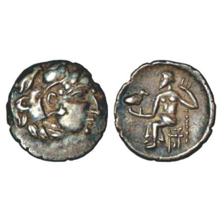 Danubian Celts, Eastern group, uninscribed silver drachm imitating designs of Alexander II