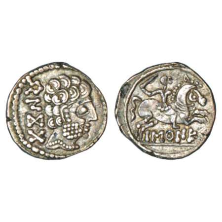 Celts in Northern Spain, Barcinolaiskia province, silver denarius of Barskunes, Pamplona /