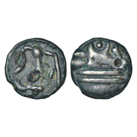 Celtic Europe, Gallia Belgica (Belgic Gaul), uninscribed base silver stater of Sequani tri