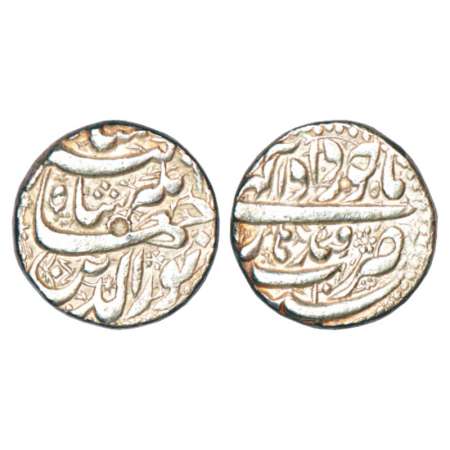 Jahangir (1605-1627 AD), silver rupee, Qandhar mint, Khurdad 10, KM 145.13. Very fine, Sca