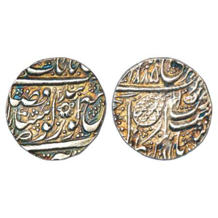 Sikh Empire, silver rupee, Amritsar mint, 'Nanak Shahi' couplet, VS 1885/(18)94, dagger po