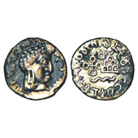 Satavahanas, silver portrait type drachm of Vasithiputa Siri Pulumavi (85-125 AD), MCSI 14