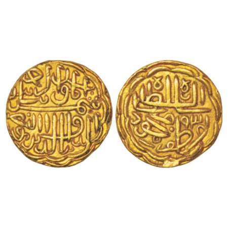 Sultans of Gujarat, Shams al-Din Muzaffar II (1511-1525 AD), gold tanka, AH 931, 11.42g. O