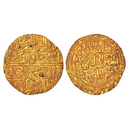 Sultans of Malwa, Ala al-Din Mahmud Khalji (1436-1469 AD), gold tanka, AH 872, Shadiabad m