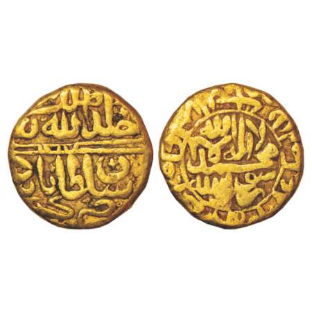 Sultans of Kashmir, Nadir Shah (3rd reign, 1550-1551 AD), gold dinar, Kashmir mint, unpubl