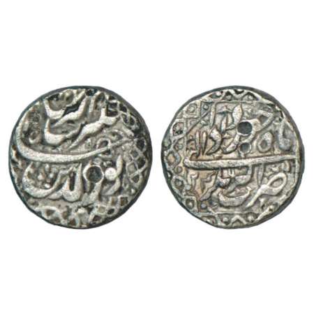 Jahangir (1605-1627 AD), silver rupee, Akbarnagar mint, Khurdad, AH 1024, KM 145.4, both s