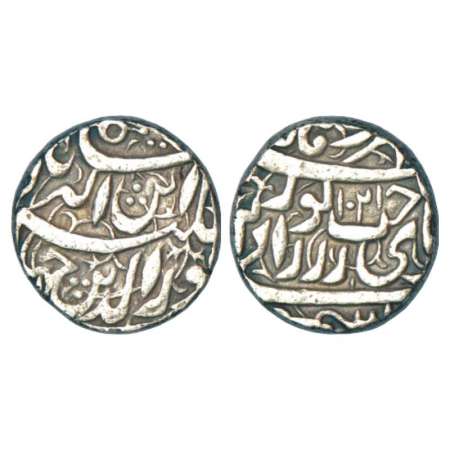 Jahangir (1605-1627 AD), silver heavy rupee (20% heavy weight), 13.49g, Kashmir mint, 'Sak