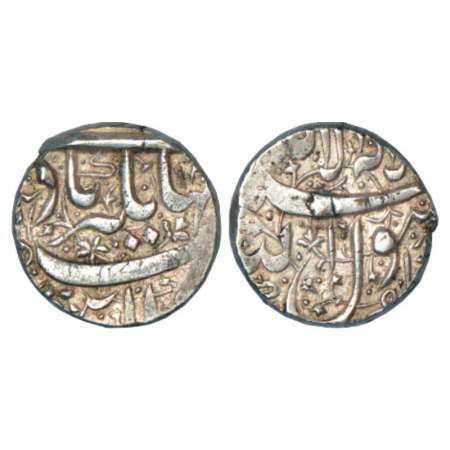 Jahangir (1605-1627 AD), silver rupee, Zafarnagar mint, KM 141.7, Very fine, Rare.