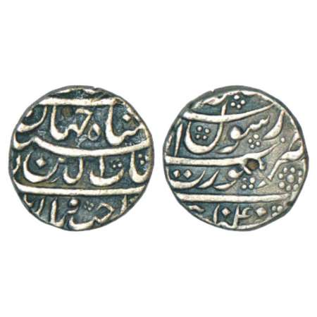 Shah Jahan (1628-1658 AD), silver ½ rupee, 5.51g, Surat mint, AH 1040, KM 213.2. Very fine