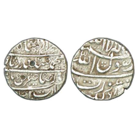Murad Bakhsh (1658 AD), silver rupee, Surat mint, AH 1068/RY Ahd. Obv: Inscription ars (ya