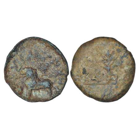 Kumaras of Karhad, Wai region (Western Maharashtra), lead 'lion' type coin of Isamula, (50