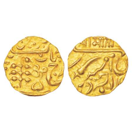 Jodhpur, Umaid Singh (1918-1947 AD), gold ¼ mohur, 2.73g. Jodhpur mint, in the name of Geo