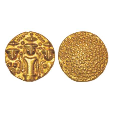 Madras Presidency, Madras mint, early coinage, gold 3 swami pagoda, ND (1740-1806 AD), 3.4