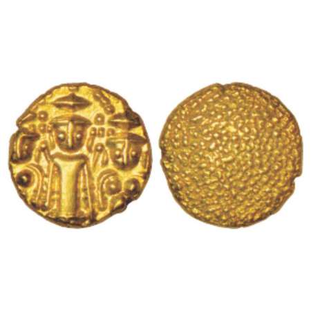 Madras Presidency, Madras mint, early coinage, gold 3 swami pagoda, ND (1740-1806 AD), 3.4