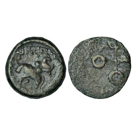 Satavahanas, lead coin of 'elephant' type, attributed to Gotamiputa Siri Satakani (60-85AD