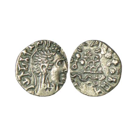 Satavahanas, Gotamiputa Siri Yaña Satakani (180-210 AD), silver drachm of 'portrait' type,