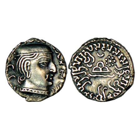 Western Kshatrapas, Kardamaka dynasty, Damasena as Mahakshatrapa (222-238 AD), silver drac